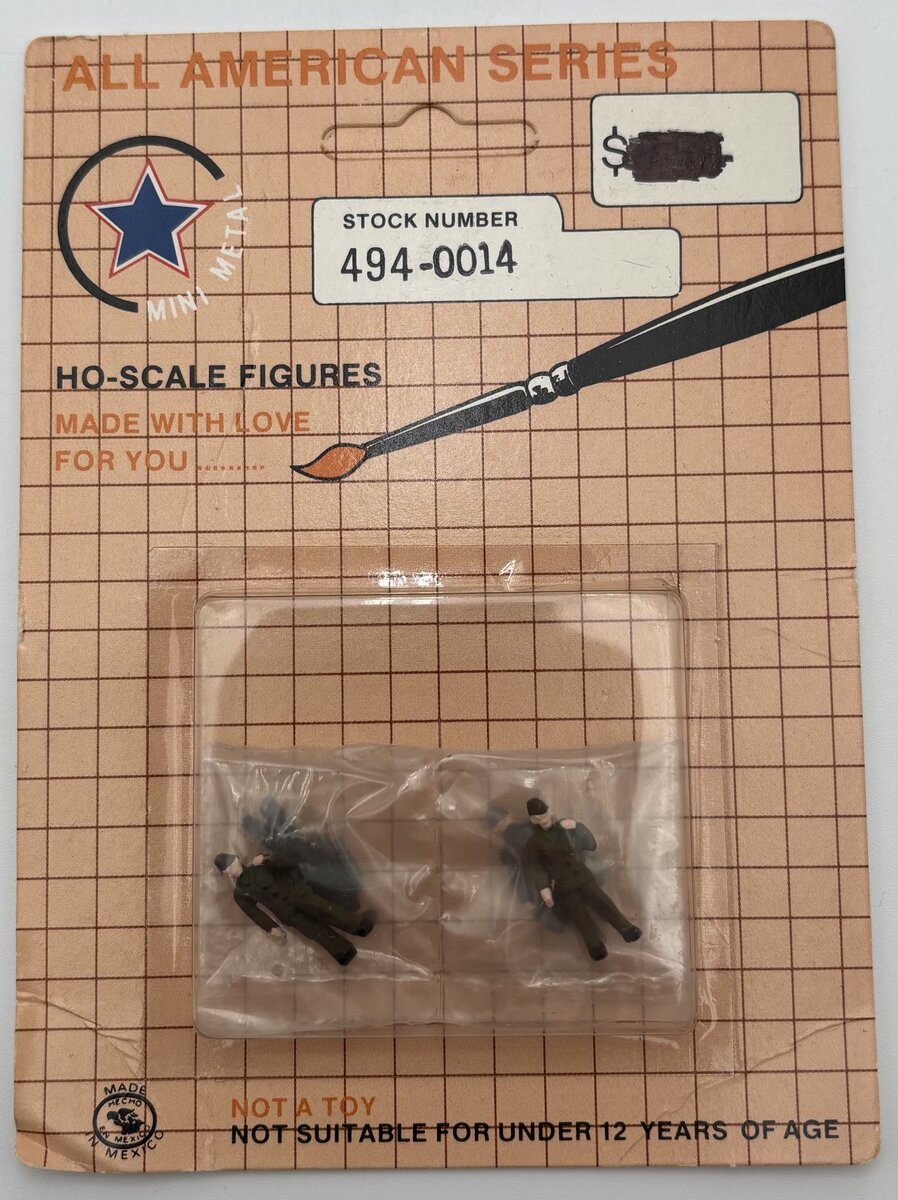 Mini Metal 494-0014 HO Soldiers On leave Figures (Pack of 4)