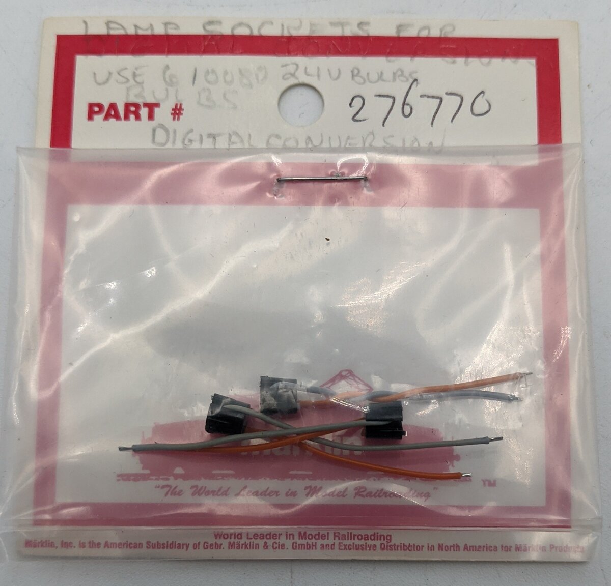 Marklin 276770 HO Bi-Pin Lamp Socket Upgrade Kit (3-Pack)