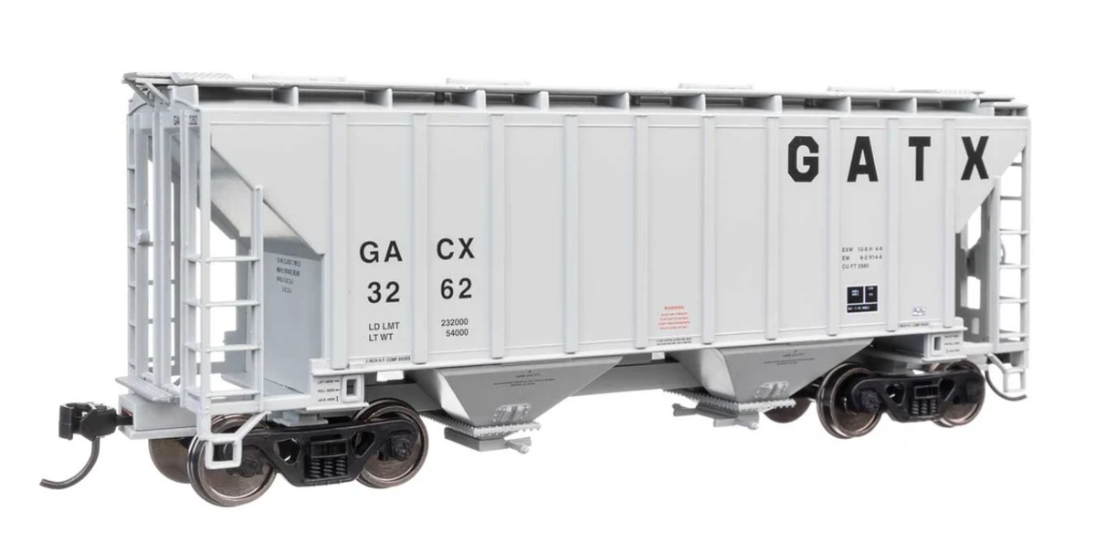 Walthers 910-8512 HO GACX 37' 2980 Cubic-Foot 2-Bay Covered Hopper RTR #3262