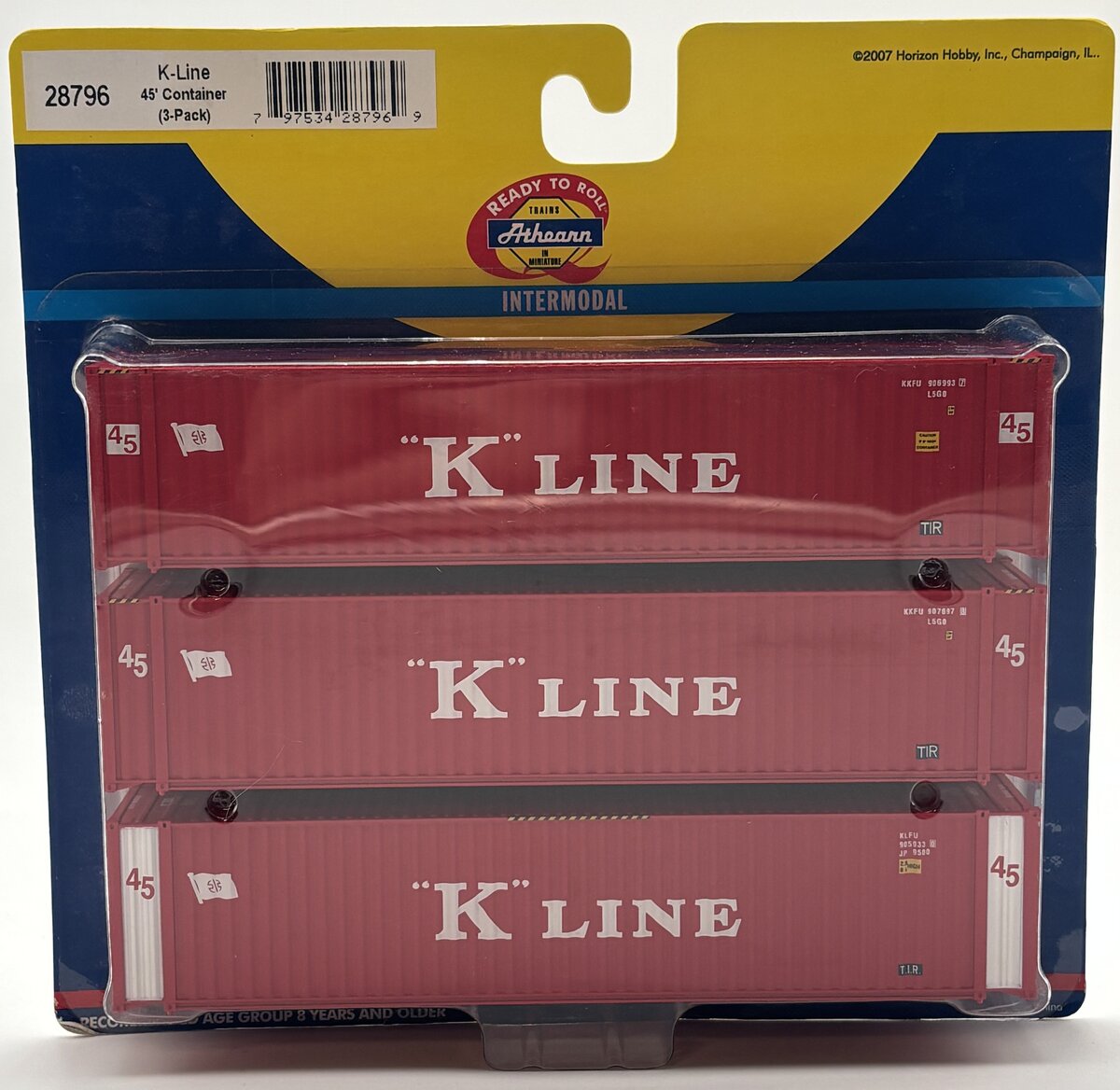 Athearn 28796 HO RTR K-Line 45' Container