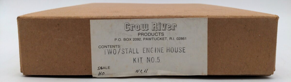 Crow River Products 11 HO Scale Two/Stall Engine House Building Kit