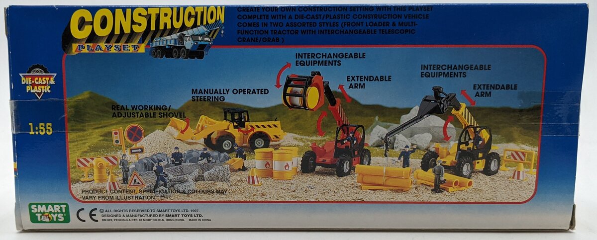 Smart Toys 10323 1:55 Dynamic Material Handler Telescoping Boom Yellow