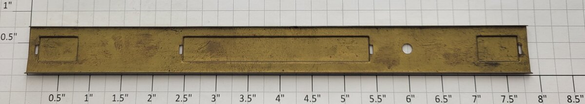 Lionel 217-10X Standard Gauge Brass Caboose Nameplate Insert