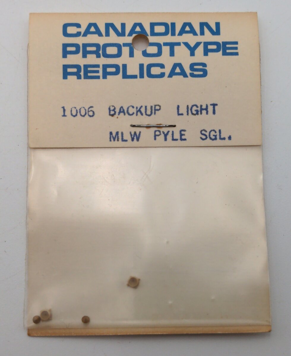 Canadian Prototype Replicas 1006 HO Scale Backup Light MLW Pyle SGL