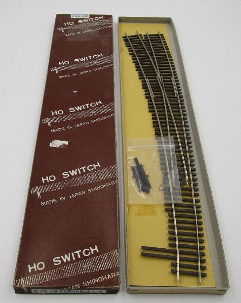 Shinohara Track N-70 HO Scale Turnout Code 70 #8 Curvable Left