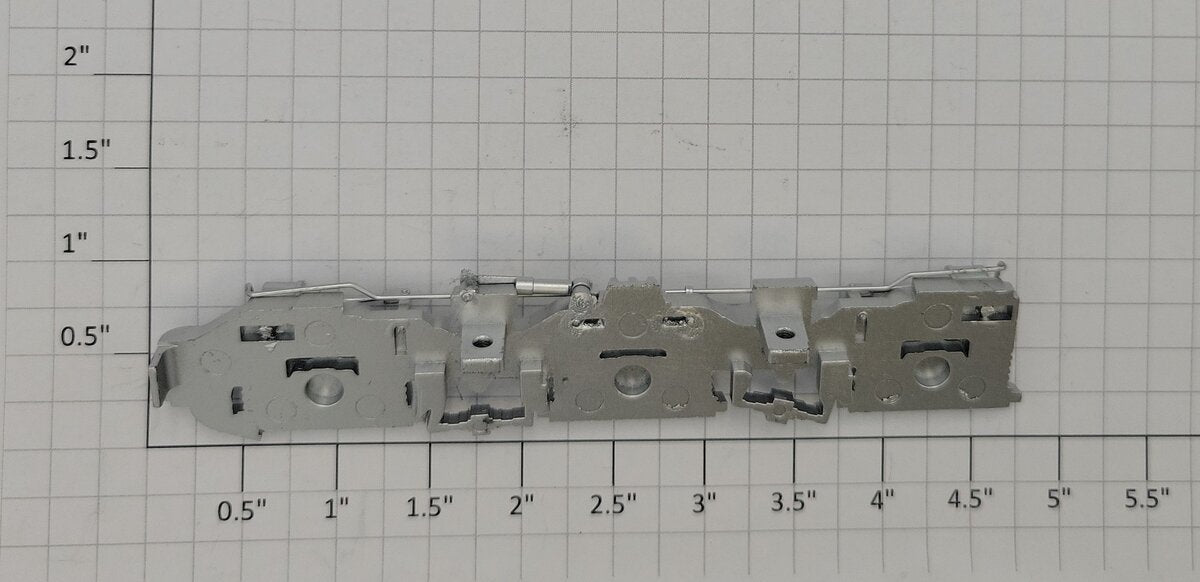 Lionel 28350-774 O Gauge Diecast ES44AC Silver Left Front/RR Truck Side Frame