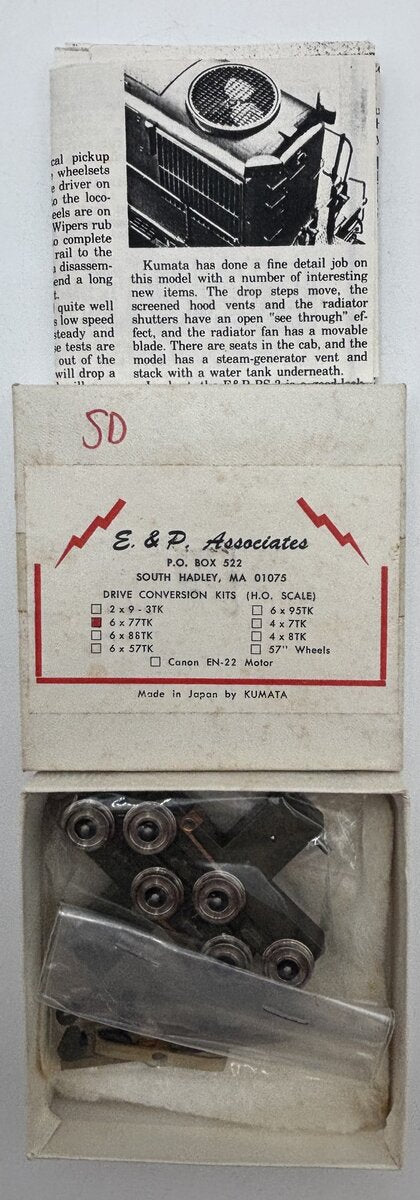 Kumata HO 6 x 77TK Drive Conversion Kit