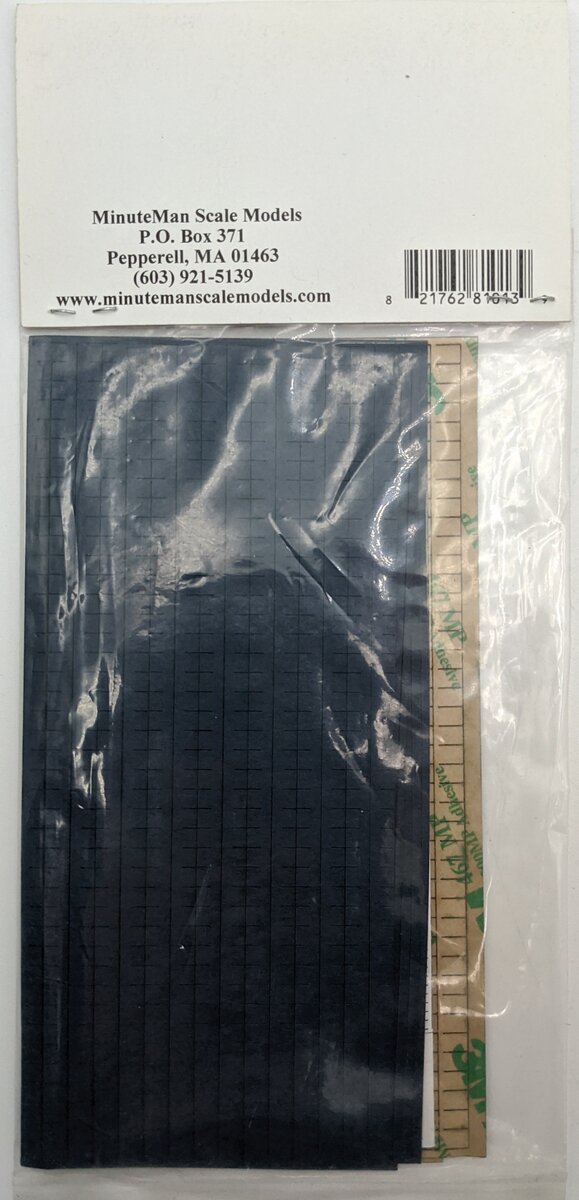 Minuteman Scale Models 81013 HO Scale Slate Shingle Sheets Dark Blue (2-Pack)