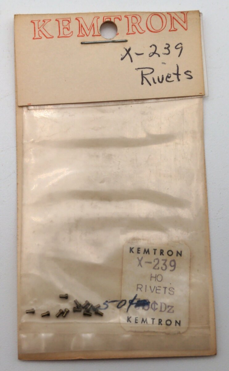 Kemtron X-239 HO Scale Rivets