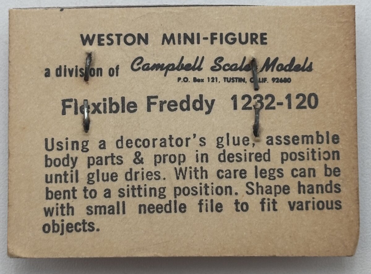 Campbell Scale Models 1232-120 HO Flexible Freddy Figure