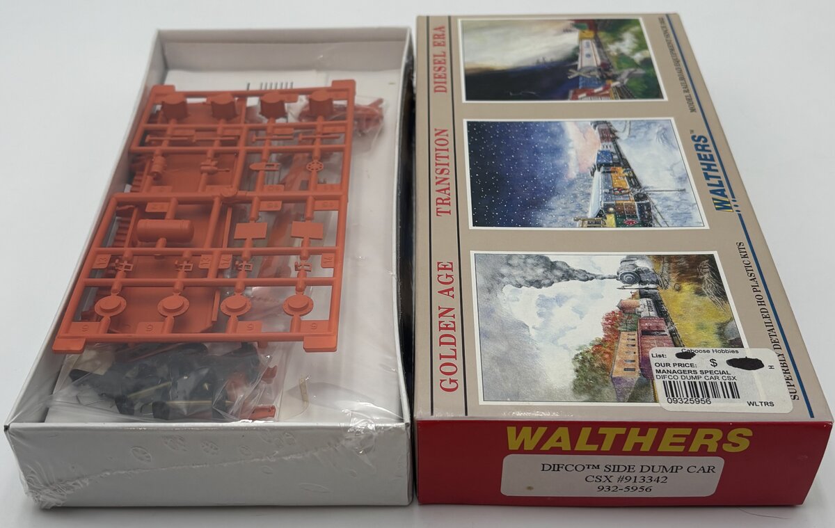 Walthers 932-5956 HO DIFCO Side Dump Car CSX #913342 Kit