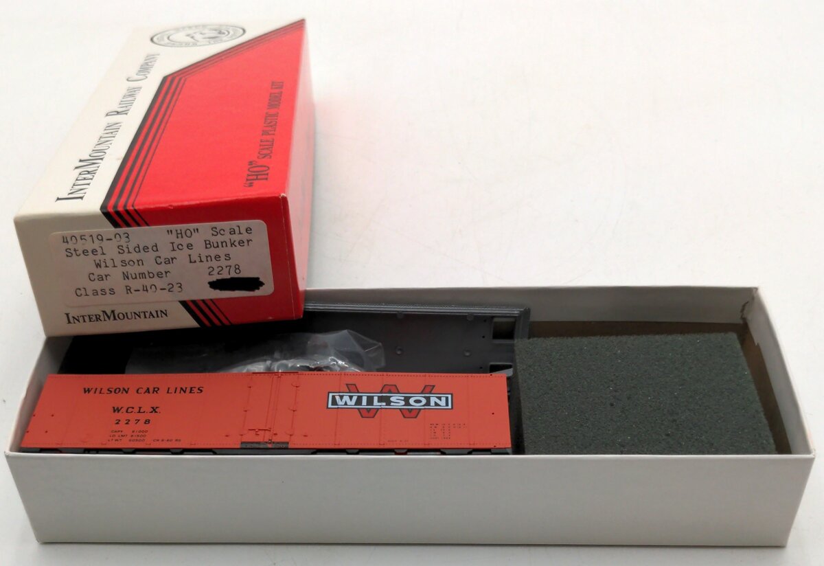 InterMountain 40519-03 HO Scale Steel Sided Ice Bunker "Wilson Car Lines" #2278