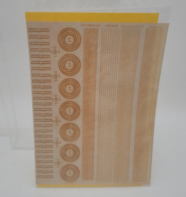 Rusty Stumps L2001 HO Scale Common Brick Trim One Sheet