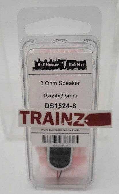 Railmaster Hobbies DS1524-8 8 Ohm Speaker 15 x 24 x 3.5 mm