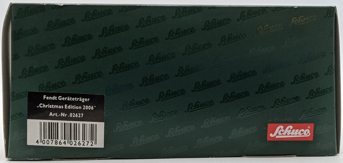 Schuco 02627 1:43 Scale Diecast Fendt Geratetrager Christmas Edition 2006