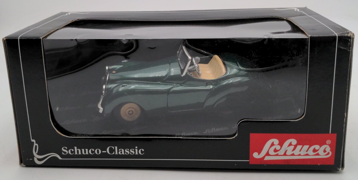 Schuco 06020 1:43 Scale Jaguar XK 120 Tinplate Windup Car
