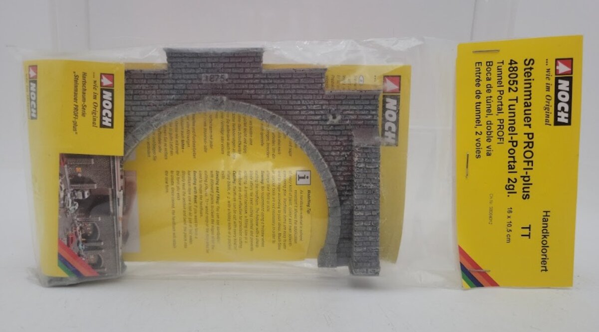 Noch 48052 TT / 1:120 Scale Double Track Profi Hard Foam Tunnel Portal