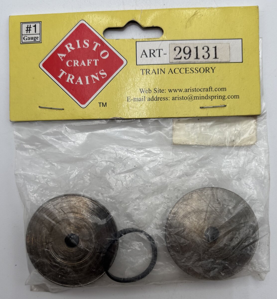 Aristo-Craft 29131 G Metal Replacement Wheels w/Traction Tires