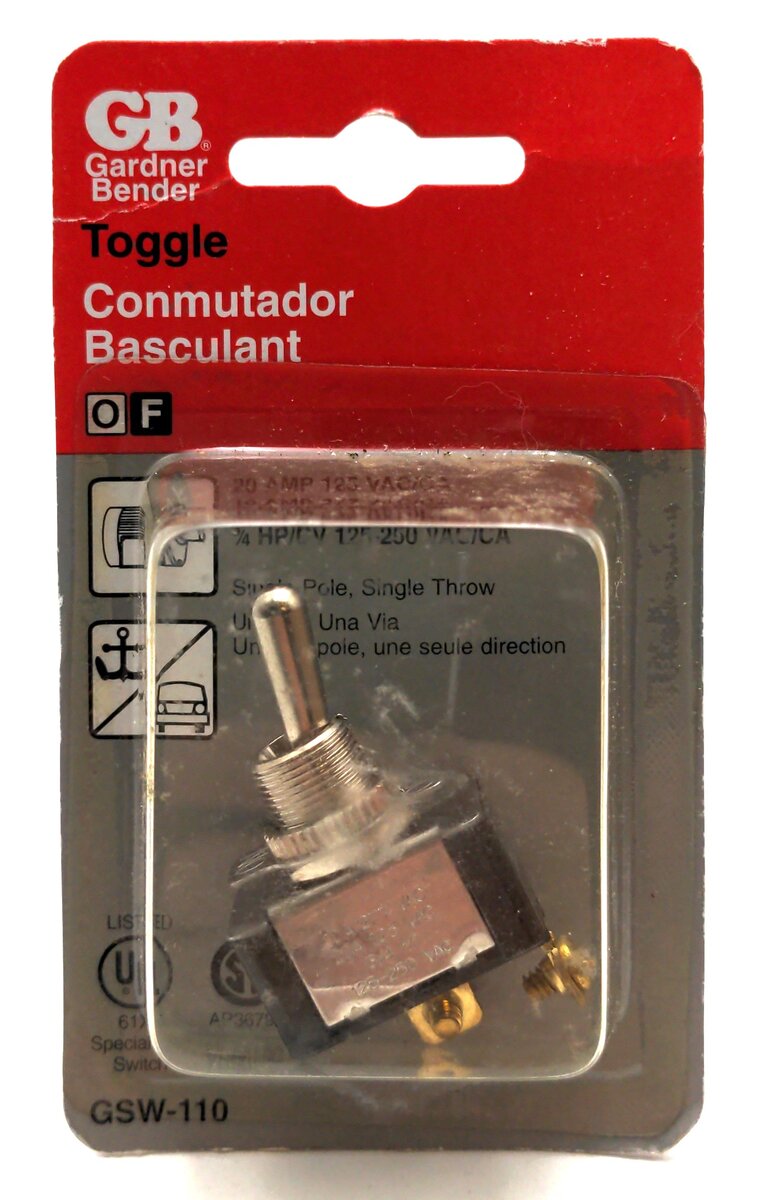 Gardner Bender GSW-110 Toggle Switch