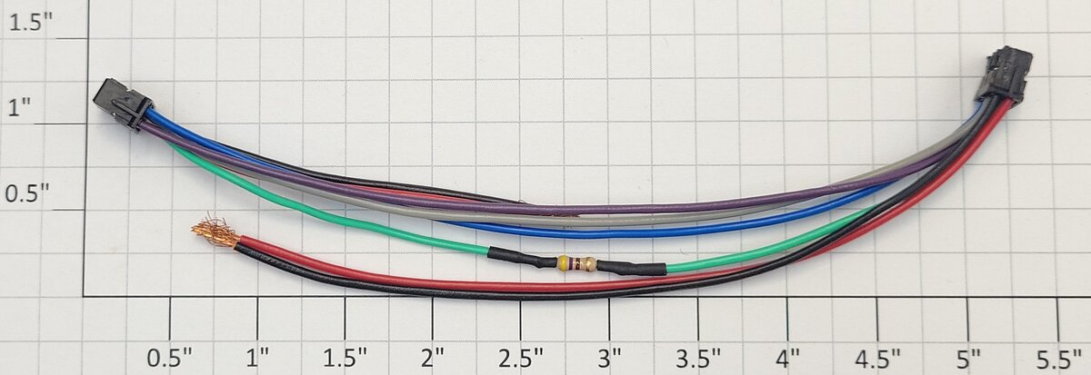 MTH BC-1204000A 6-Pin PS 3 Steam Locomotive 120mm Wiring Harness