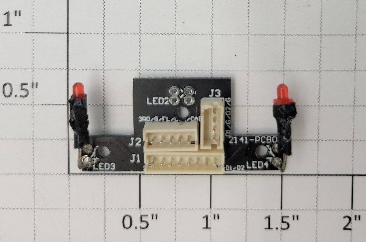 Lionel 2141-PCB O Gauge Red LED PCB Circuit Board