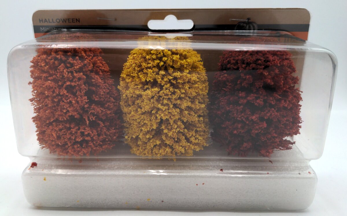 Celebrate It 424342 Halloween Miniatures Fall/Autumn Tree (Pack of 3)