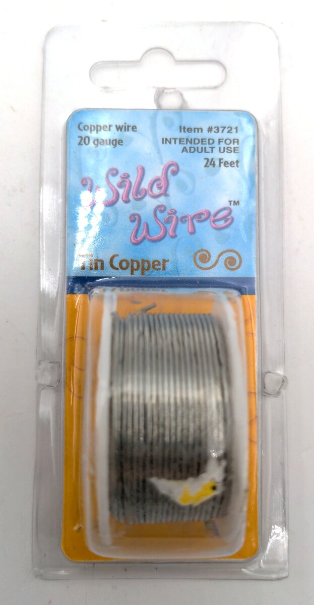 Natural Science Industries 3721 Tin Copper Wild Wire 20 Gauge 24 Ft