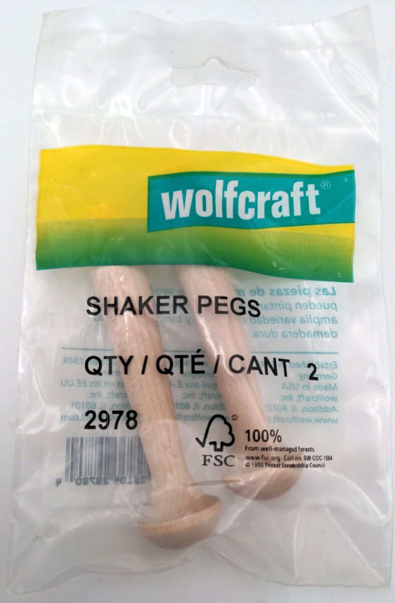 Wolfcraft 2978 Shaker Pegs Pack Of 2