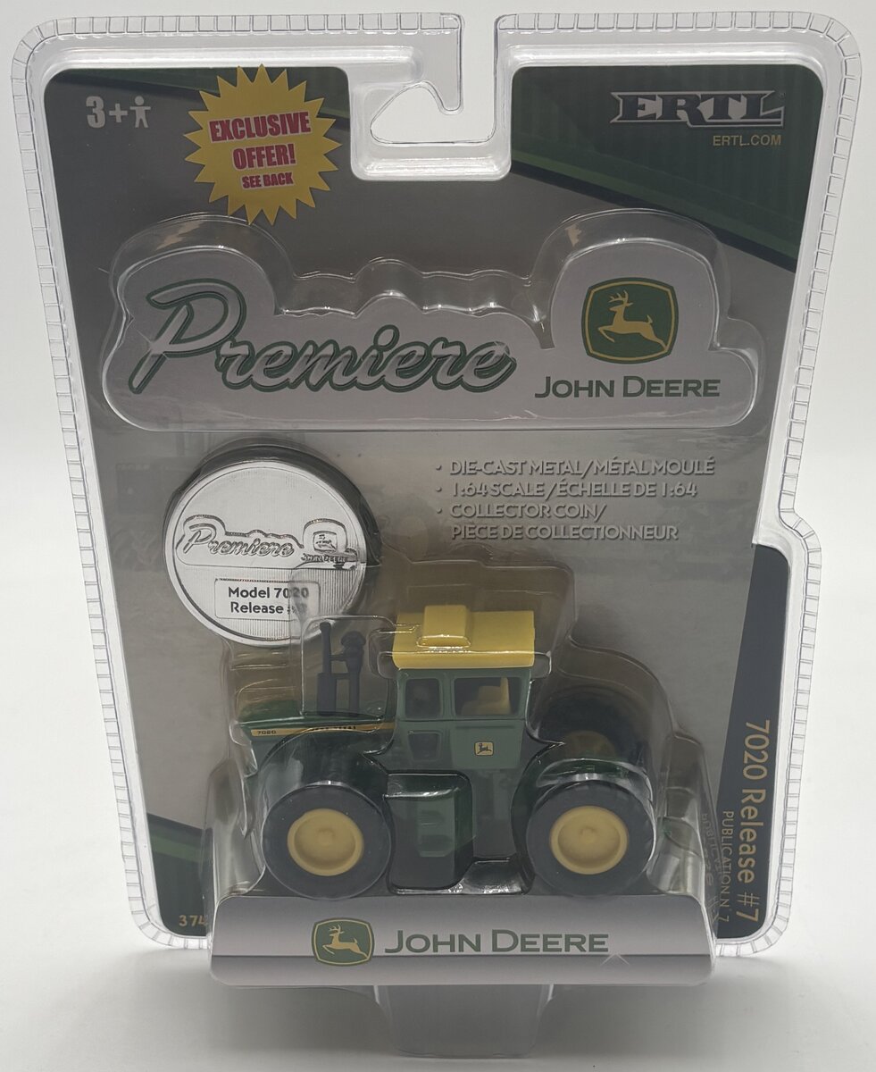 Ertl 37425 1:64 Premiere John Deere 7020 Tractor #7