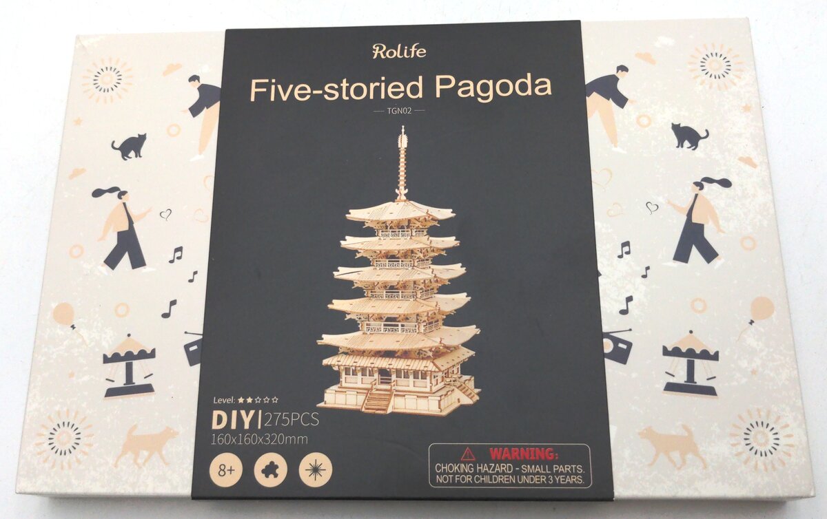 Rolife TGN02 Five Story Pagoda Wooden Puzzle 275 PCS