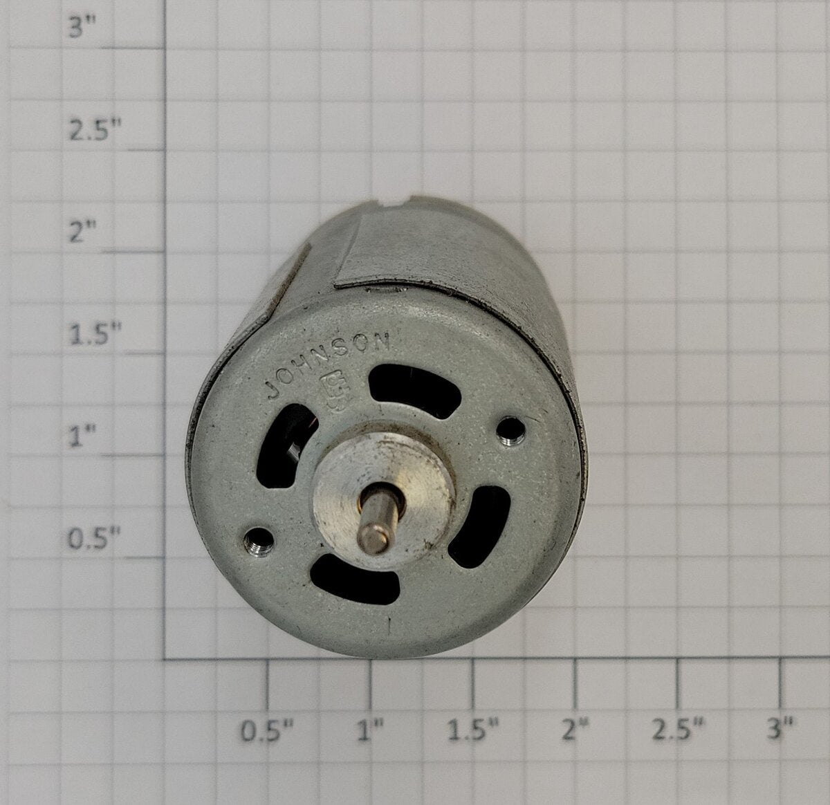 Johnson 10617125 Large DC Can Motor with Single .125" OD x .338" L Shaft
