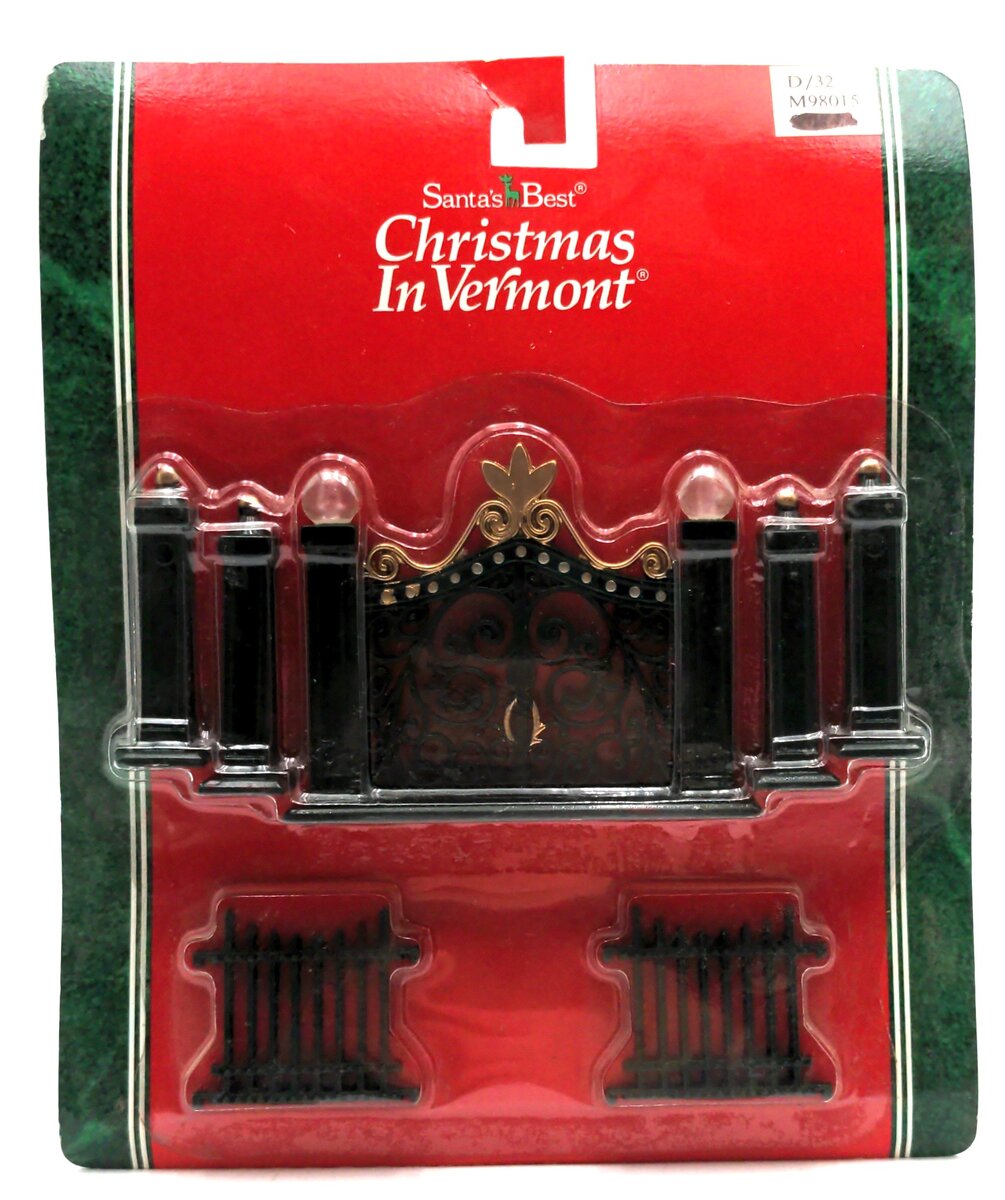 Santa's Best 98015 O Scale Christmas In Vermont Gate & Fences