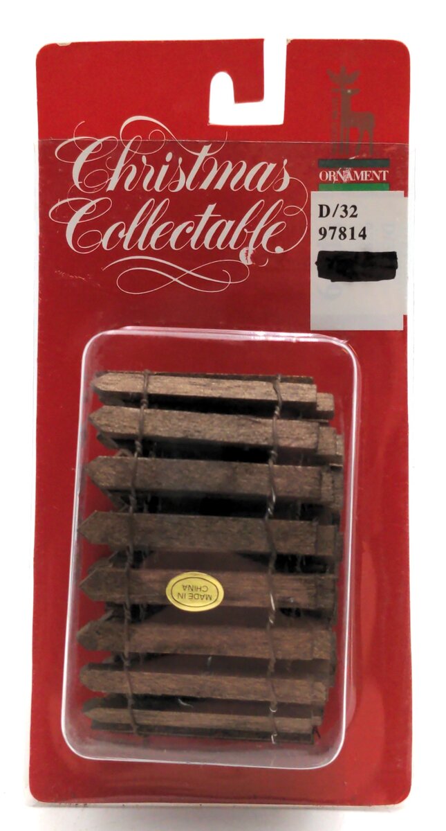 Santa's Best 97814 O Scale Wooden Snow Fence