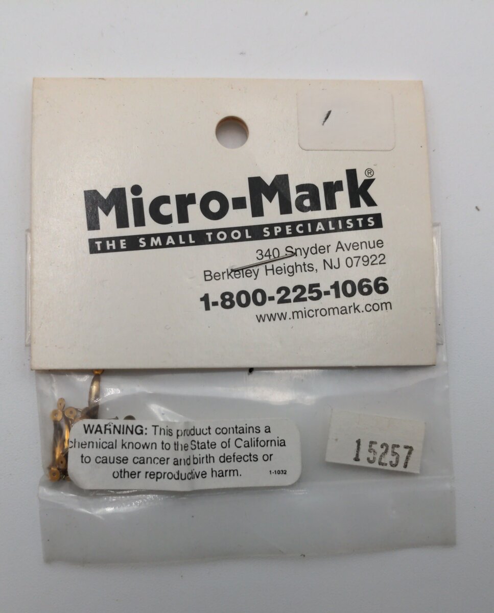 Micro-Mark 15257 Miniature Brass Handle (Pack of 8)