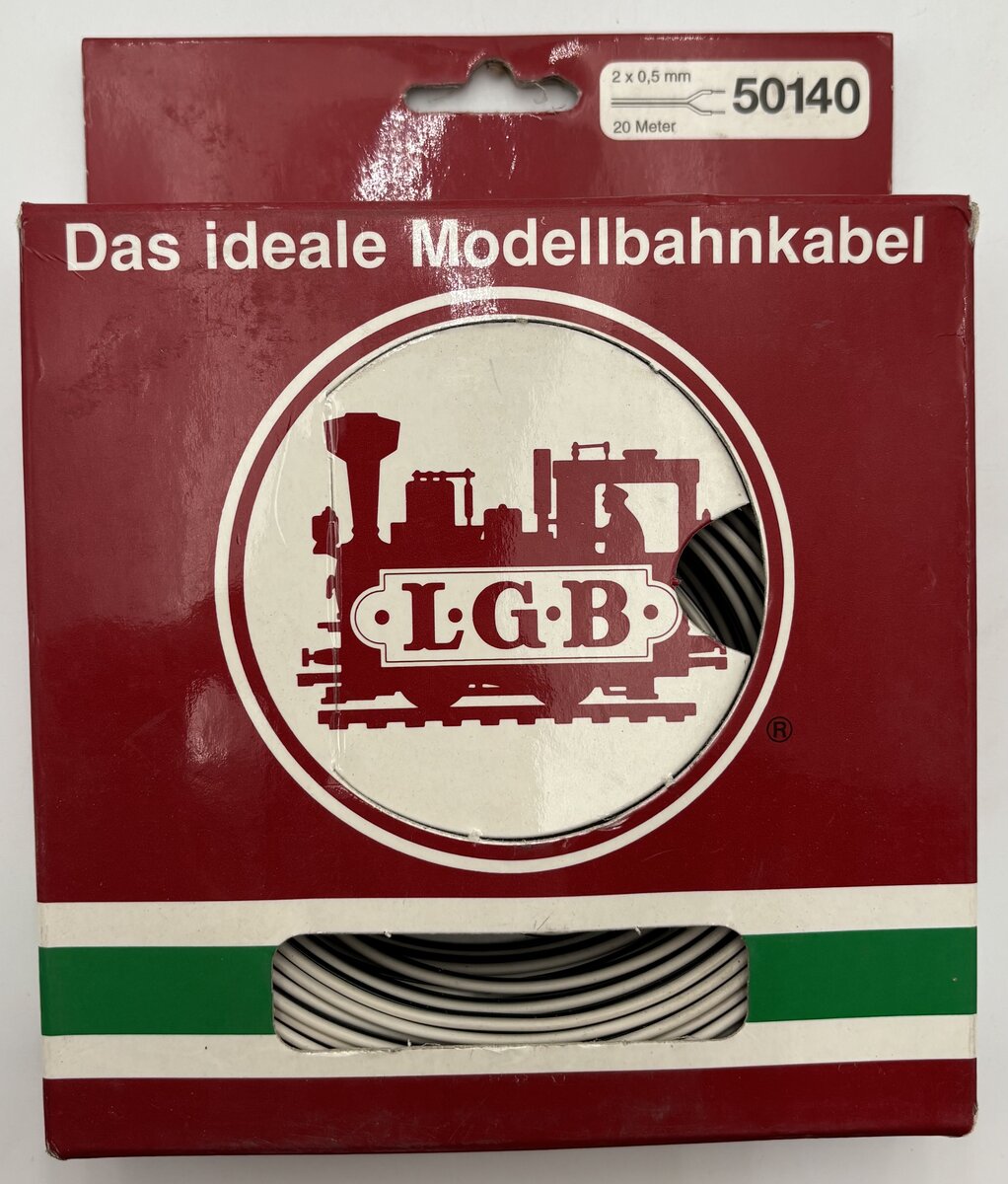 LGB 50140 G 2-Conductor Black/White Cable 20 Meter
