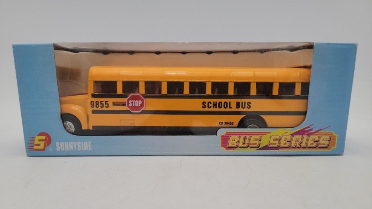Sunnyside LTD SS9855 1:45 Scale School Bus Frictioned Powered Diecast
