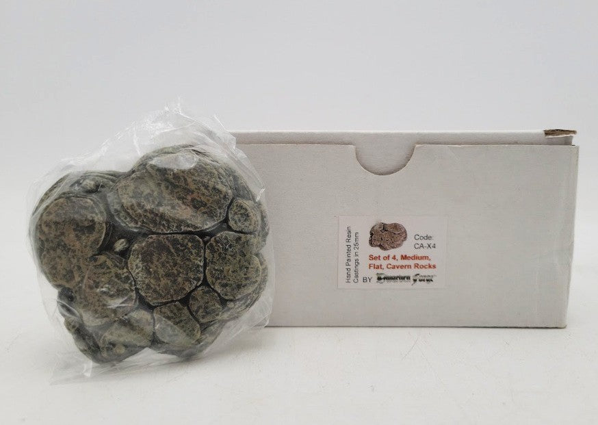 Acme CA-X4 By Master Maze Dwarven Forge Medium Flat Cavern Rocks (Set of 4)