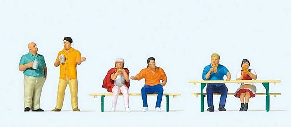 Preiser 10701 HO Celebrating with a Beer Figures (Set of 6)