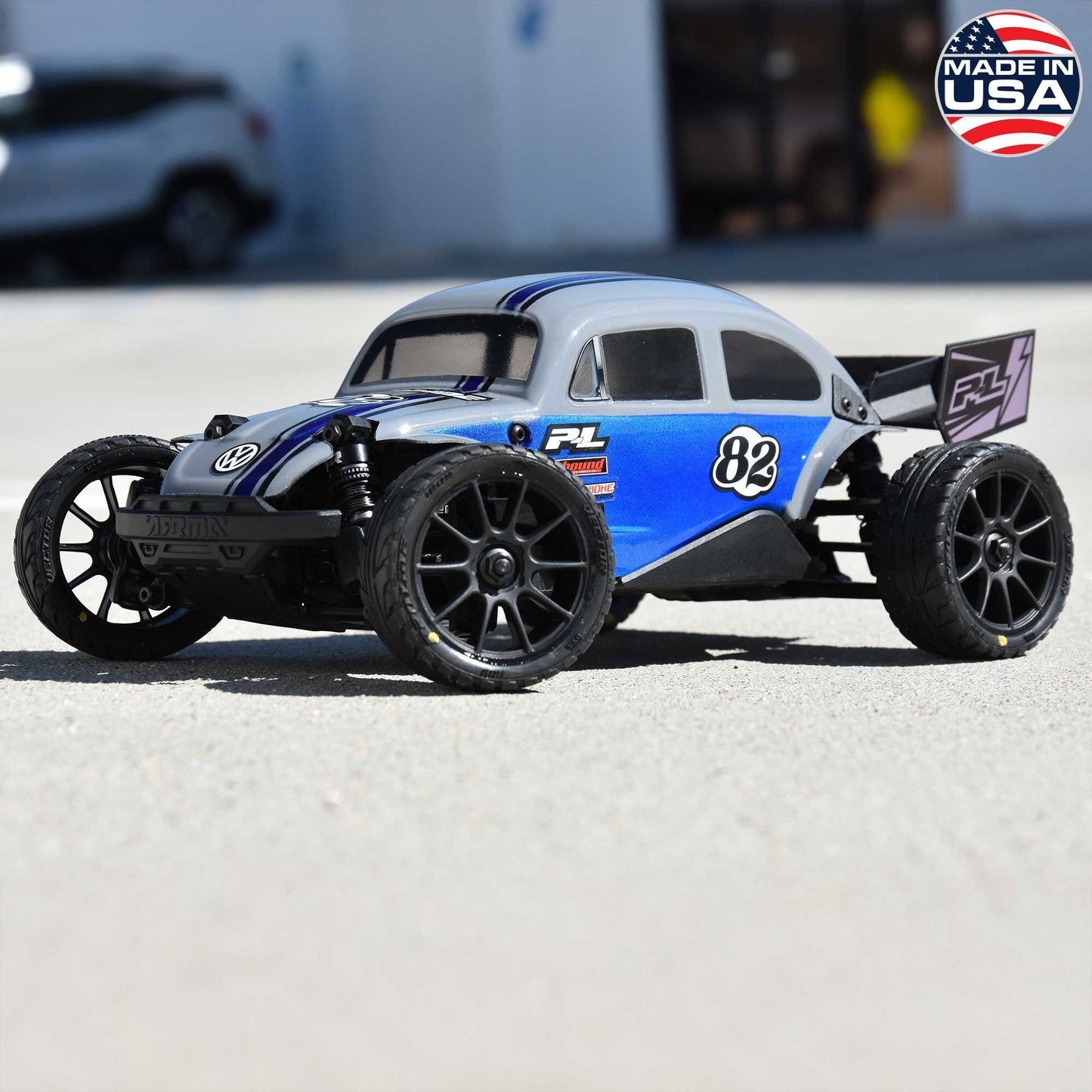 Pro-Line Racing 1032010 1:14 Vector Tire MTD Black Mach-10 Wheel (Pack of 4)