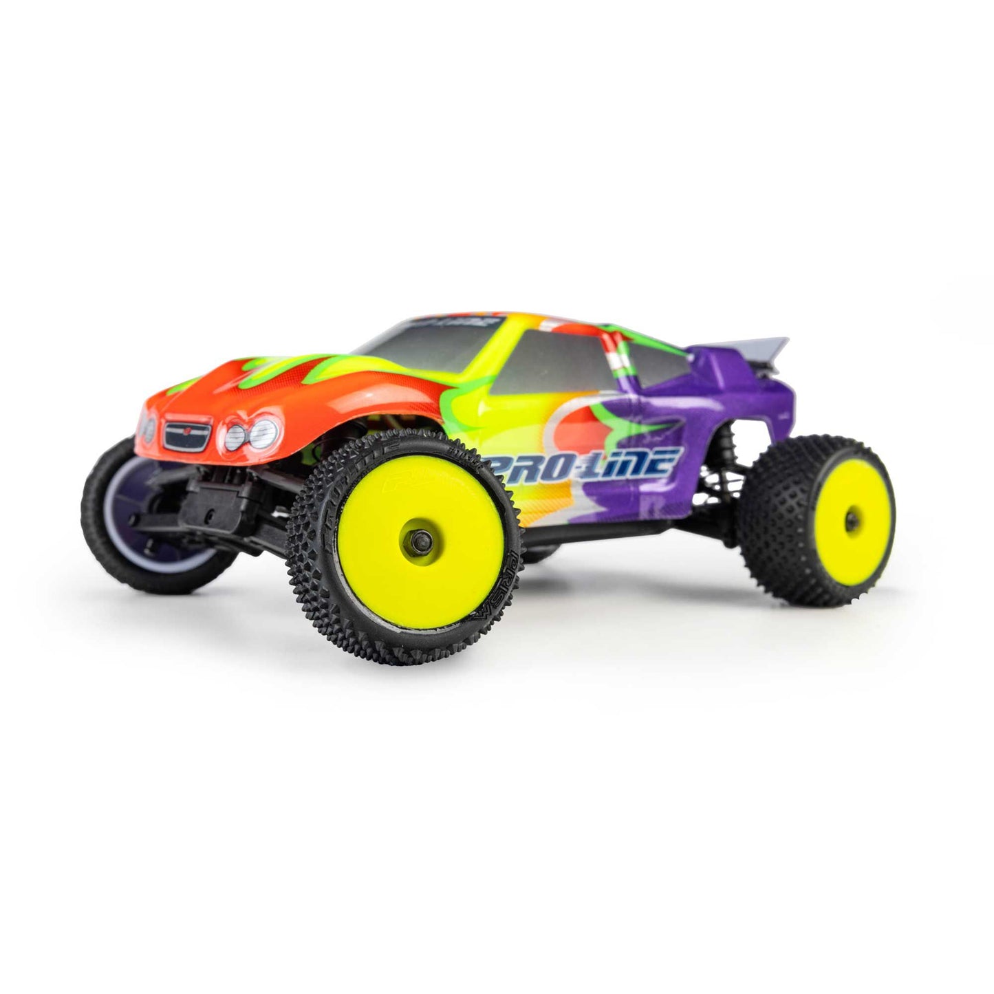 Pro-Line Racing PRO1035612 1:28 Prism Front/Rear Carpet Tire Mounted 7mm, Yellow