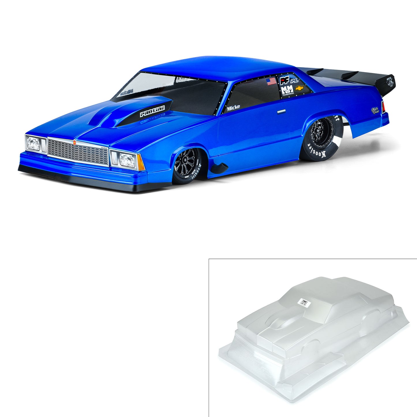 Pro-Line Racing 3549-00 1:10 13" Wheelbase 1978 Chevrolet Malibu Clear Body