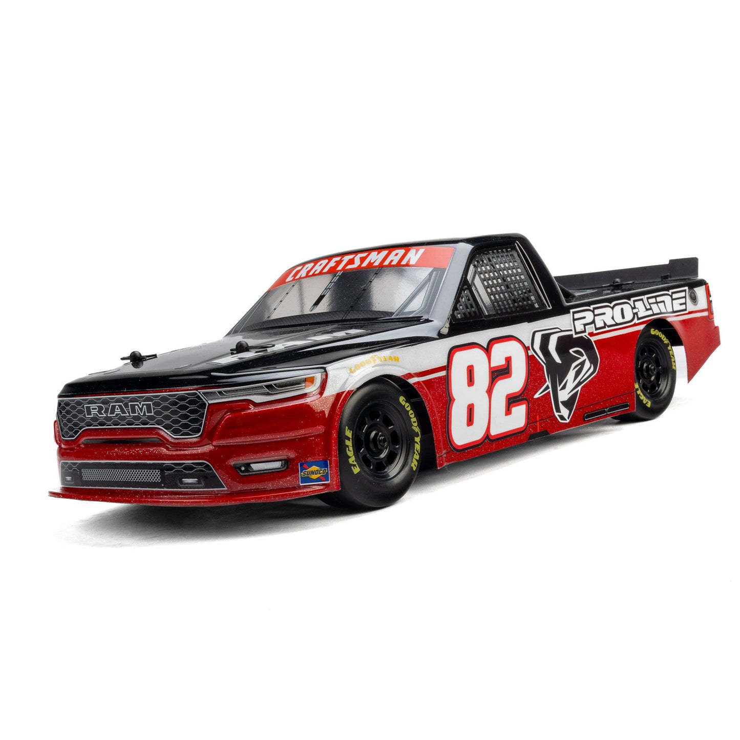 Pro-Line Racing 369917 1:12 Losi NASCAR Pre-Cut 2026 Ram 1500 Truck Clear Body