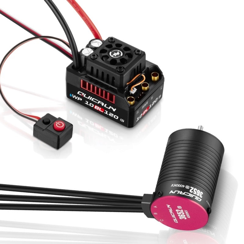 HobbyWing 38030209 Quicrun Combo 10BL120 G2 ESC + 3652 SL 5400KV Motor (2S)