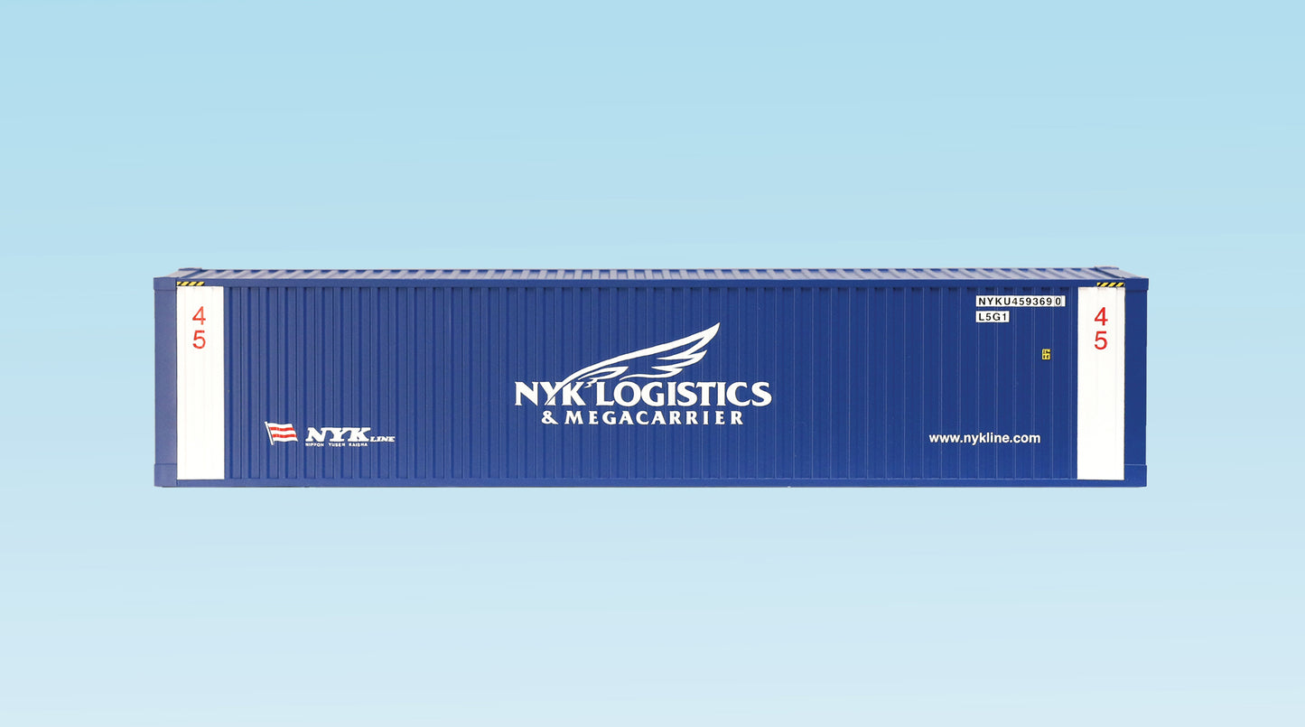 USA Trains R1717C G NYK Logistics 45' Container with Corrugated Sides