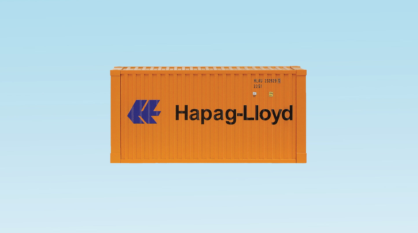 USA Trains R1718A G Hapag-Lloyd 20' Container w/Corrugated Sides