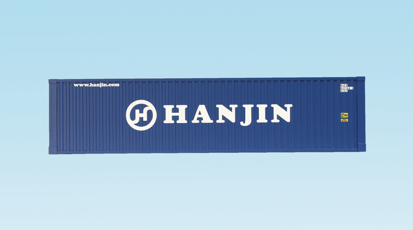 USA Trains R1724B G Hanjin 40' Container with Corrugated Sides