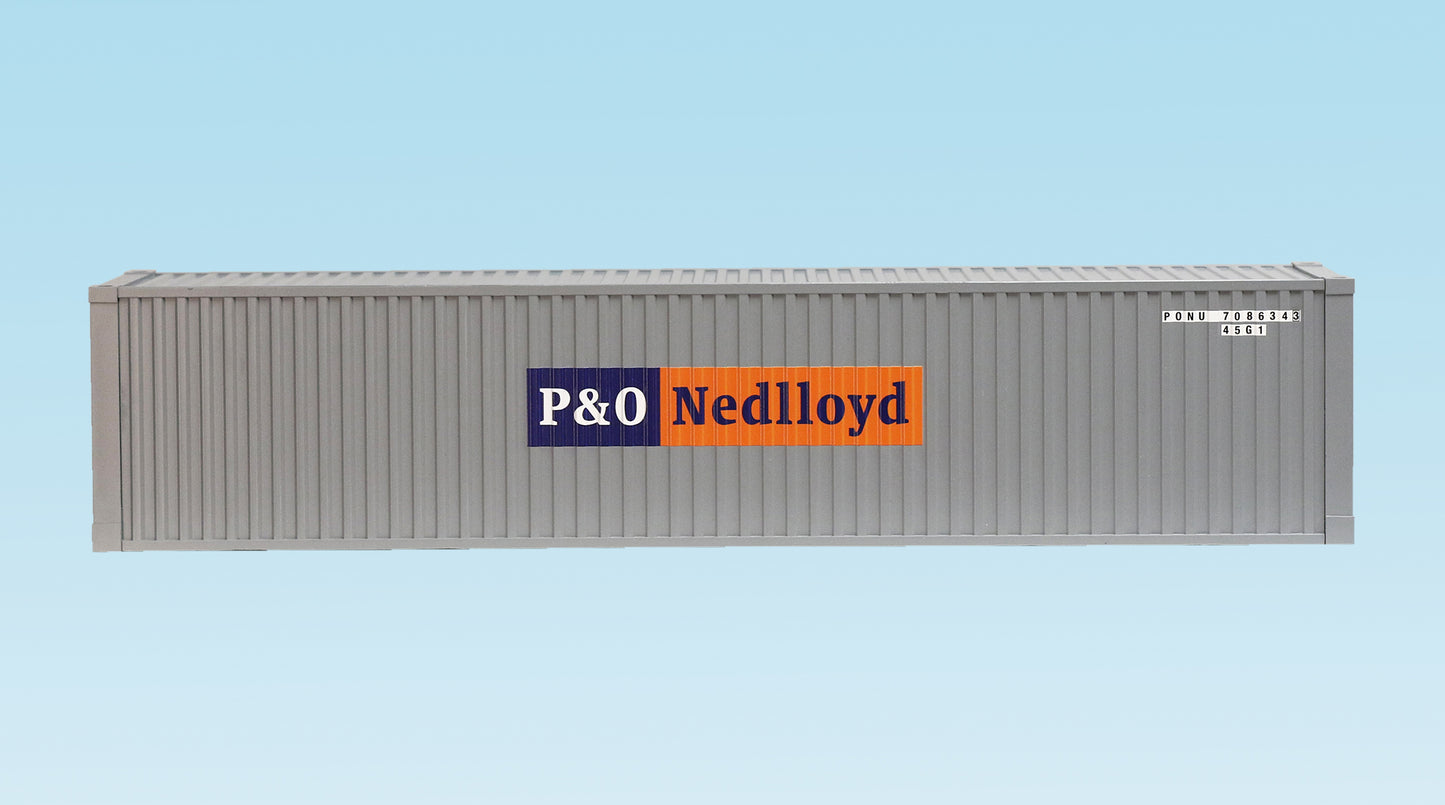 USA Trains R1736C G P&O Nedlloyd 45' Container with Corrugated Sides