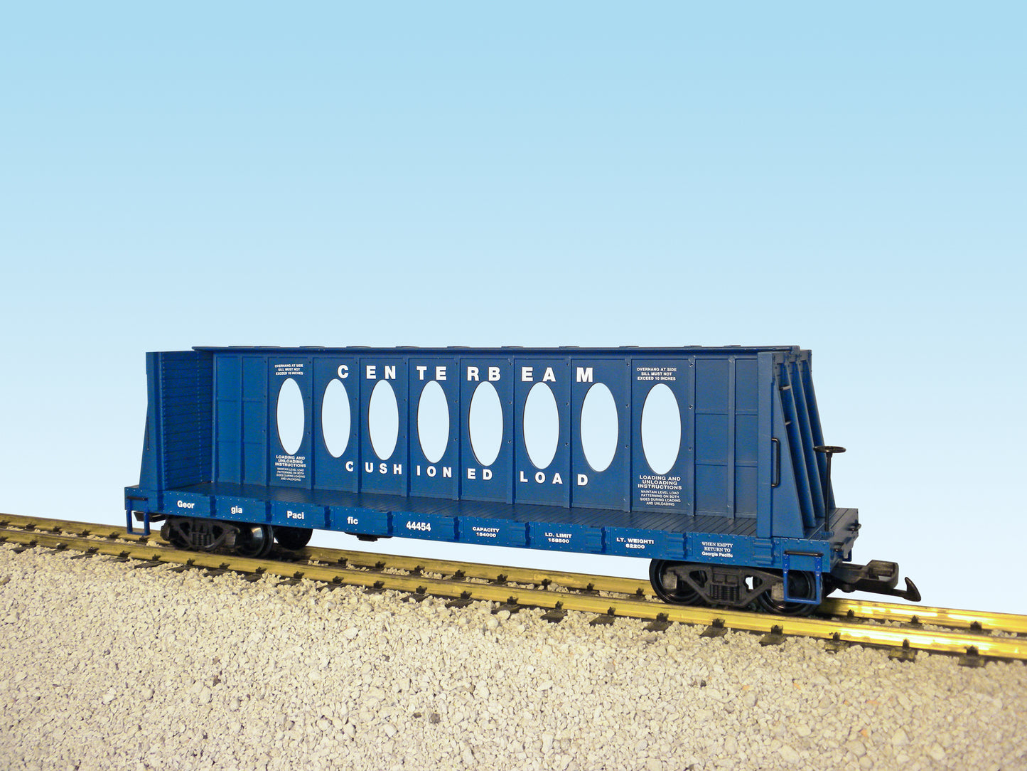 USA Trains R17402B G Georgia Pacific Center I-Beam Flat Car #44463