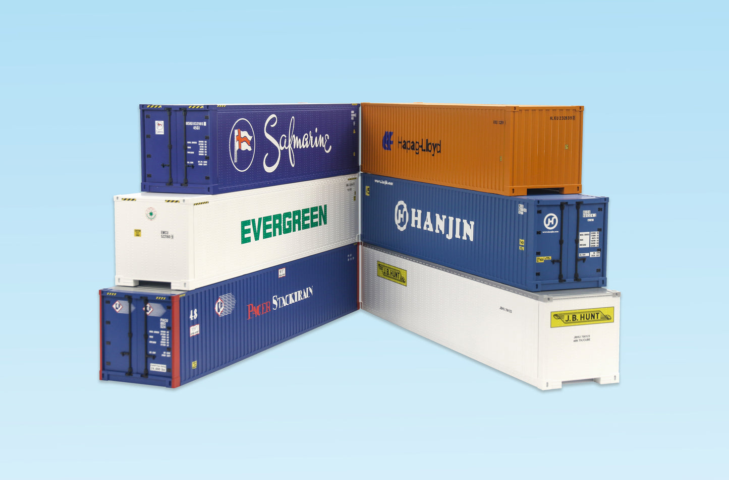 USA Trains R1745E G Container #5 (Set of 6)