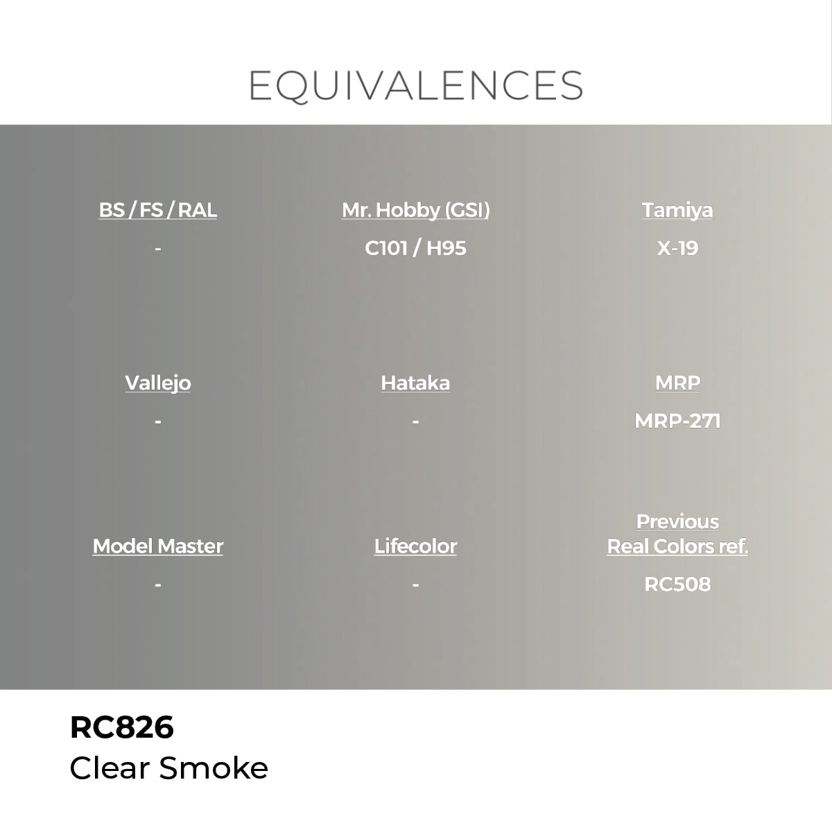 AK Interactive RC826 Real Colors Standard Clear Smoke - 17 ml Paint Bottle